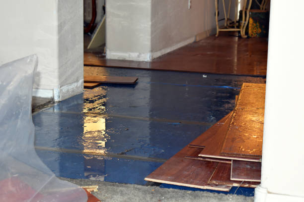 Professional Burst Pipe Cleanup technician working in Yaphank, NY